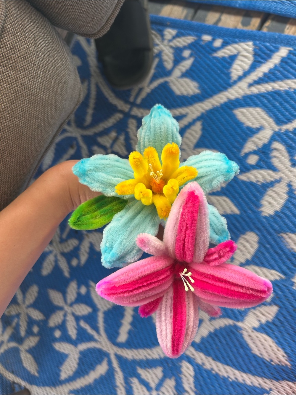 💕Handmade pipe cleaner flowers💐